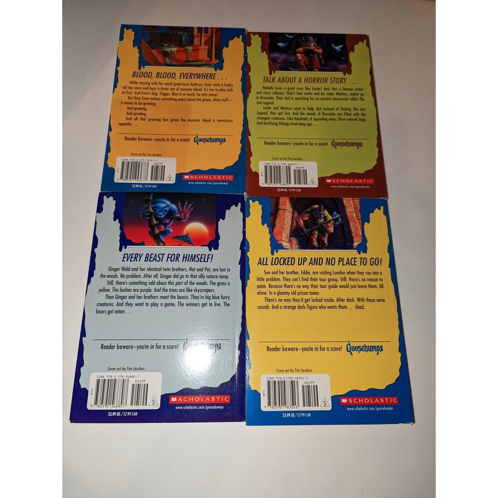 8 Goosebumps Books Mint R.L. Stine Scholastic 2014-2018 Chapter Books - Picture 3 of 7